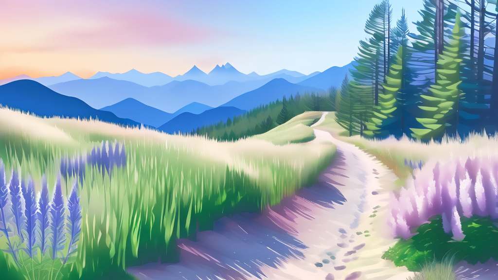 최적의 고려산 등산 코스 추천 (watercolor 스타일)