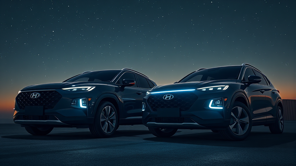 SUV 모델별 상세 제원 비교 (realistic 스타일)