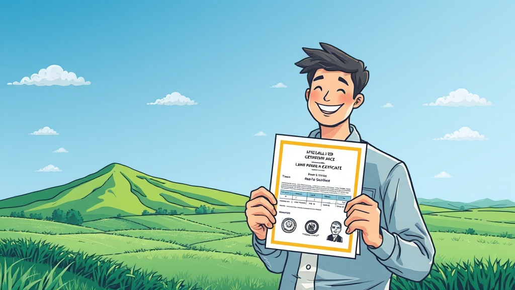 오프라인 공시지가 조회 방법 (illustration 스타일)