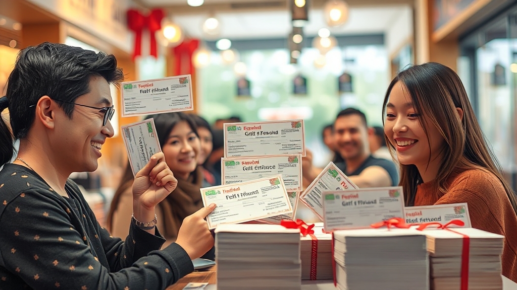 상품권사별 환불 정책 비교 (realistic 스타일)