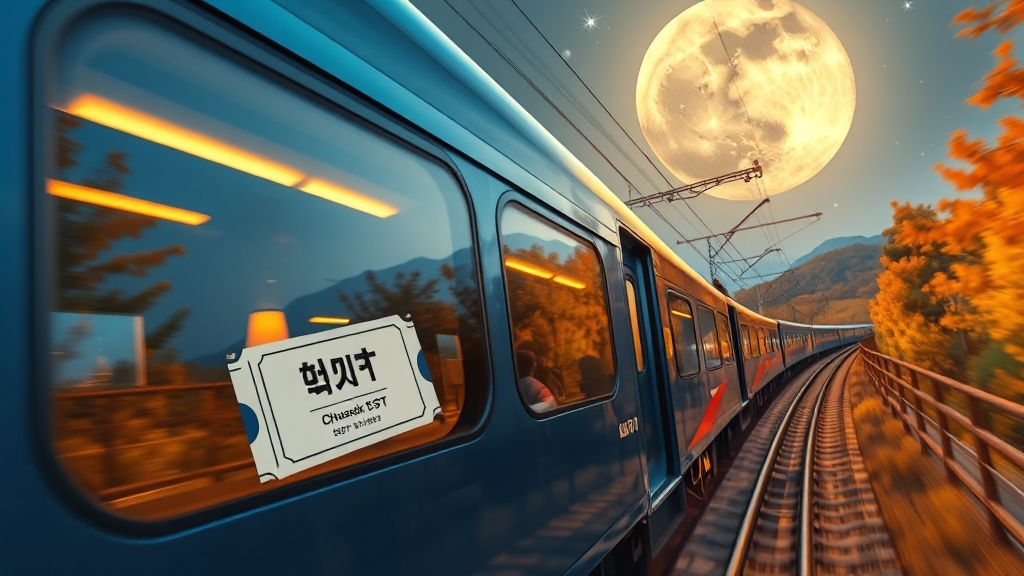 SRT 추석 예매 핵심 일정 (realistic 스타일)