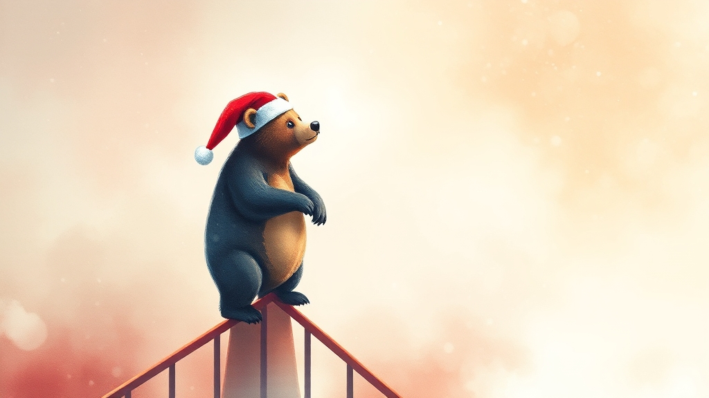 증시 변동성 주의 (watercolor 스타일)