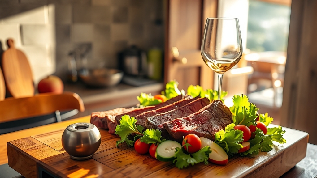 문경약돌한우: 프리미엄 한우의 맛 (realistic 스타일)