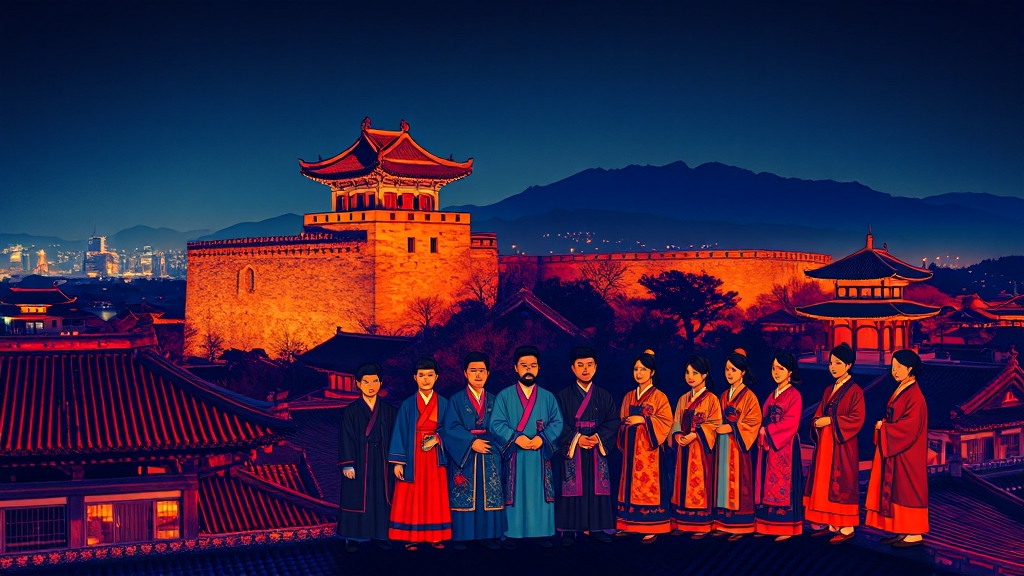 역사와 문화를 만나는 경기도 여행지 (popart 스타일)