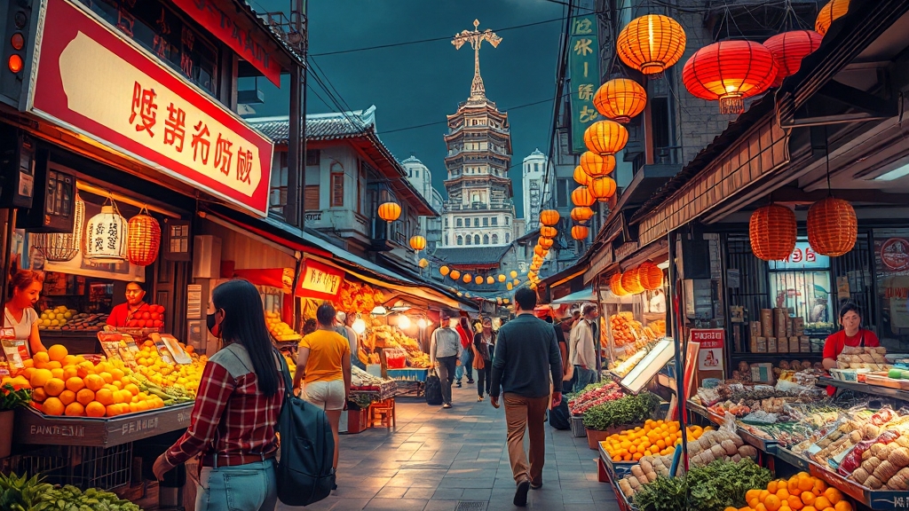 대만 여행 준비: 설레는 시작 (realistic 스타일)