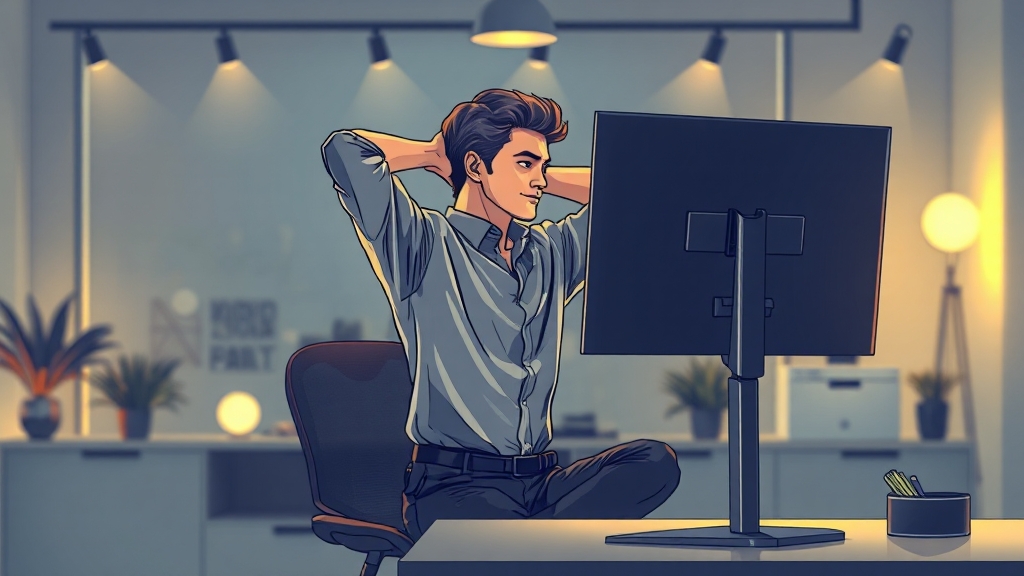 뒷목 멍울 예방 습관 (illustration 스타일)