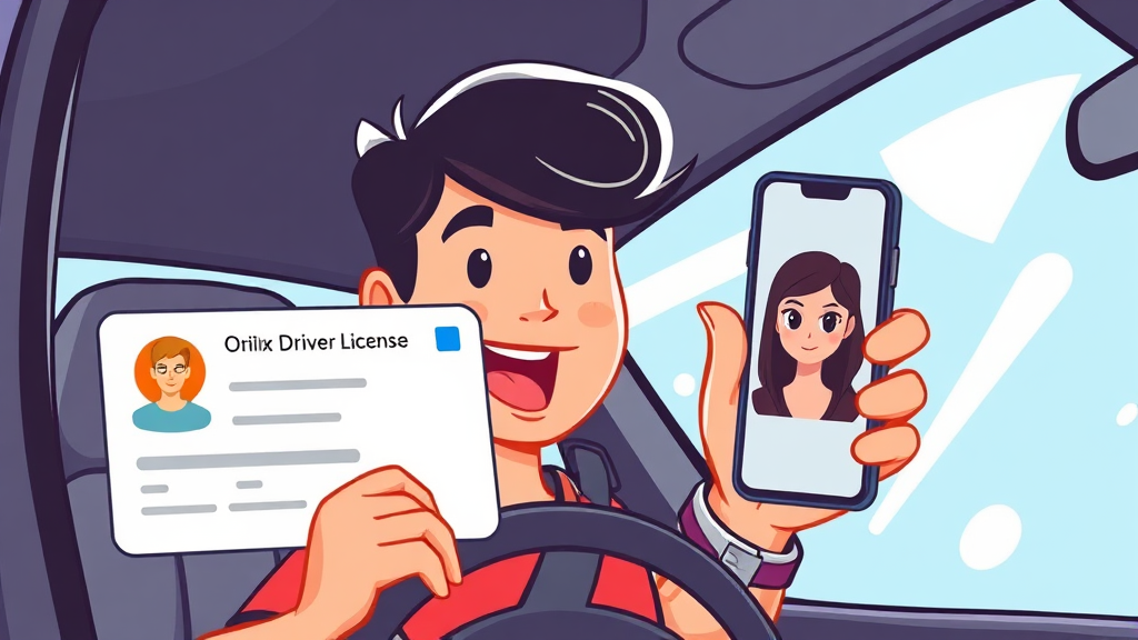 온라인 갱신, 어떻게 신청할까? (cartoon 스타일)