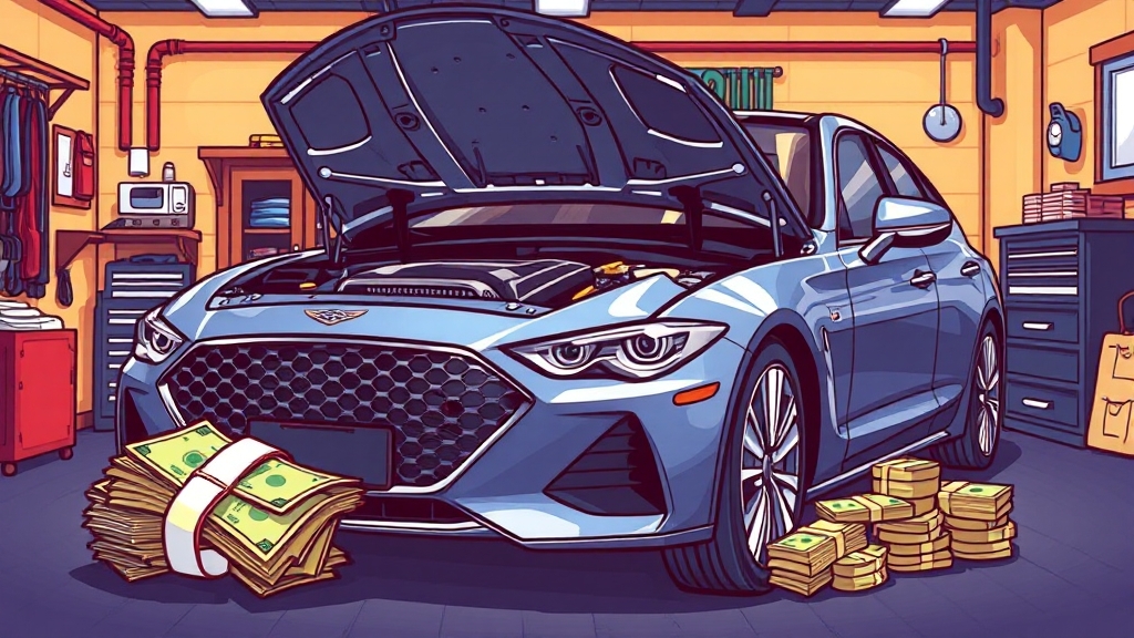 구매 후 관리: 유지비 절감 팁 (cartoon 스타일)