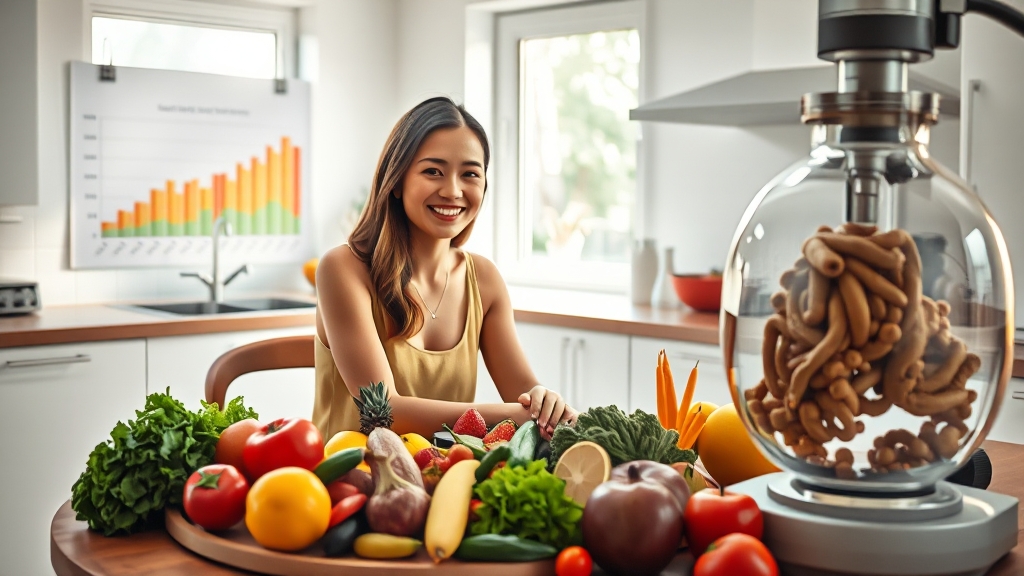 식이섬유 & 다이어트, 무슨 관계? (realistic 스타일)