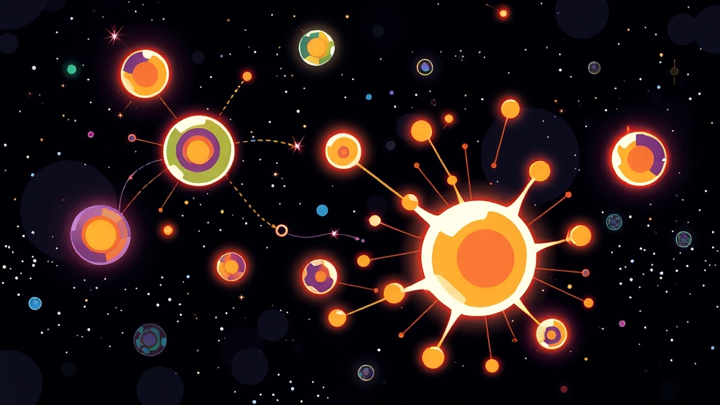 큐비트와 양자역학 (cartoon 스타일)