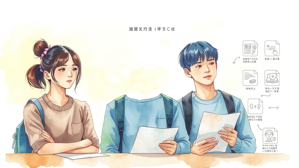 신청 방법, 어렵지 않아요! (watercolor 스타일)