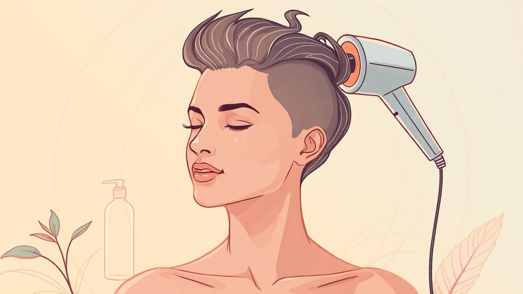 두피 건강, 생활 습관이 답! (illustration 스타일)