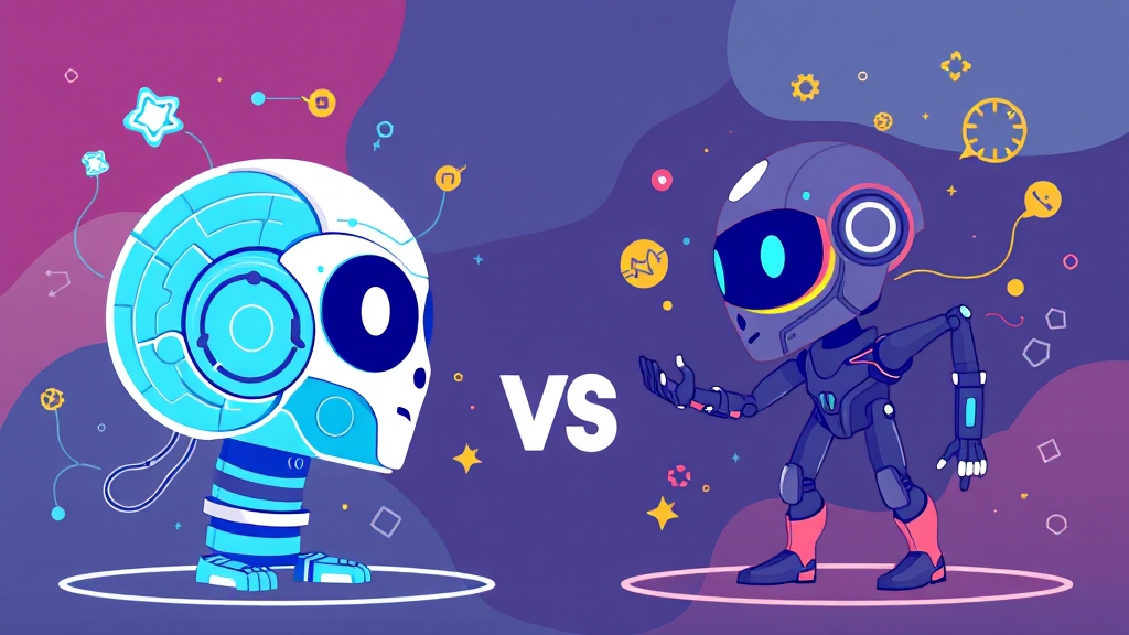 핵심 기능 비교: 챗GPT vs 제미나이 (illustration 스타일)