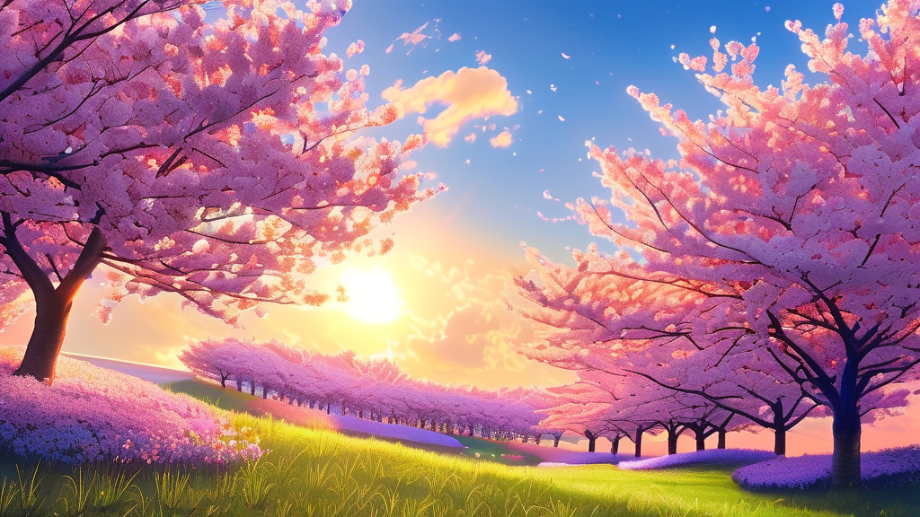 2026년 벚꽃 개화 시기 및 전국 전망 (realistic 스타일)