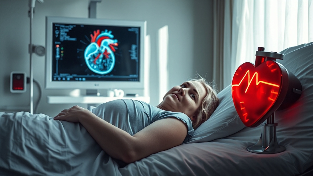 협심증 유형과 진단 (realistic 스타일)