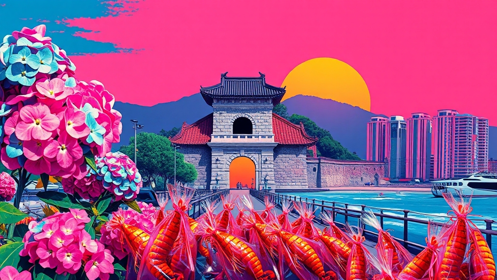 여행지 연계 이벤트 및 주변 관광 정보 (popart 스타일)
