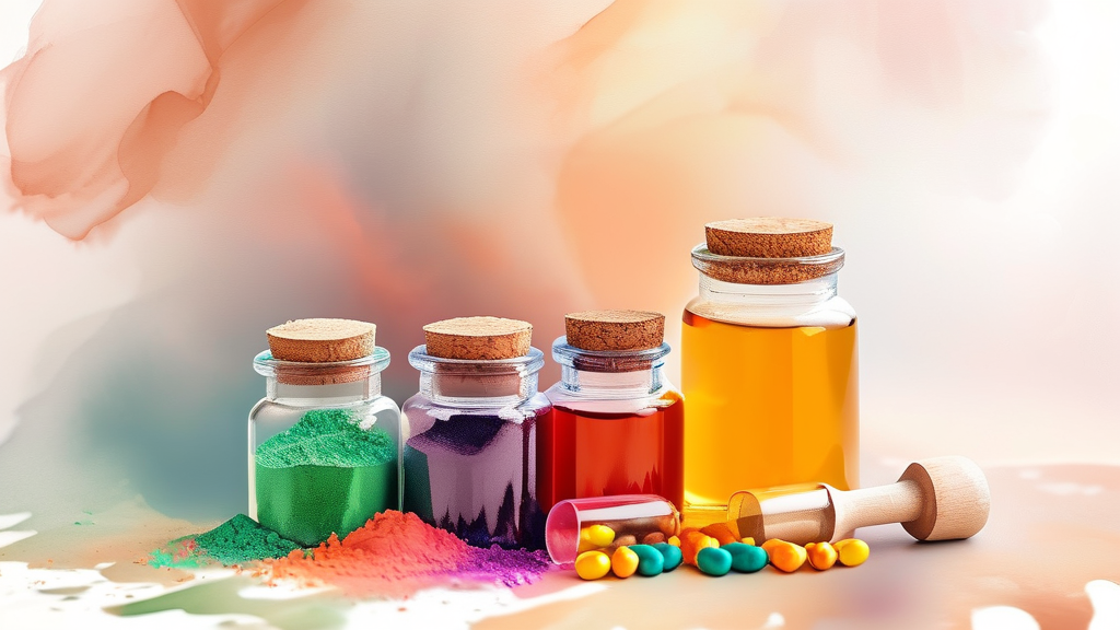 다이어트 한약 복용 후기 및 실제 효과 분석 (watercolor 스타일)