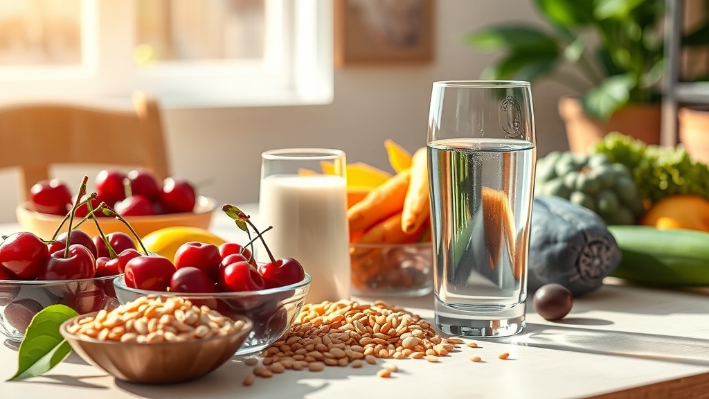 통풍에 좋은 음식 BEST 5 (realistic 스타일)