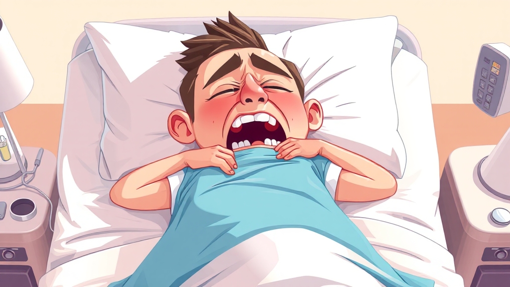 병원에 가야 할 때는 언제일까요? (cartoon 스타일)