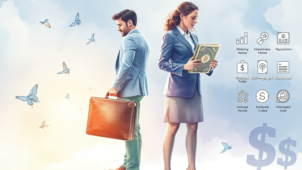 직장인 vs 비직장인, 뭐가 다를까요? (watercolor 스타일)