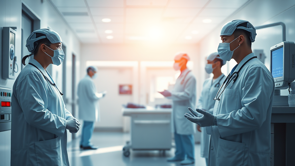 한국 AI 헬스케어 시장 현황과 과제 (realistic 스타일)