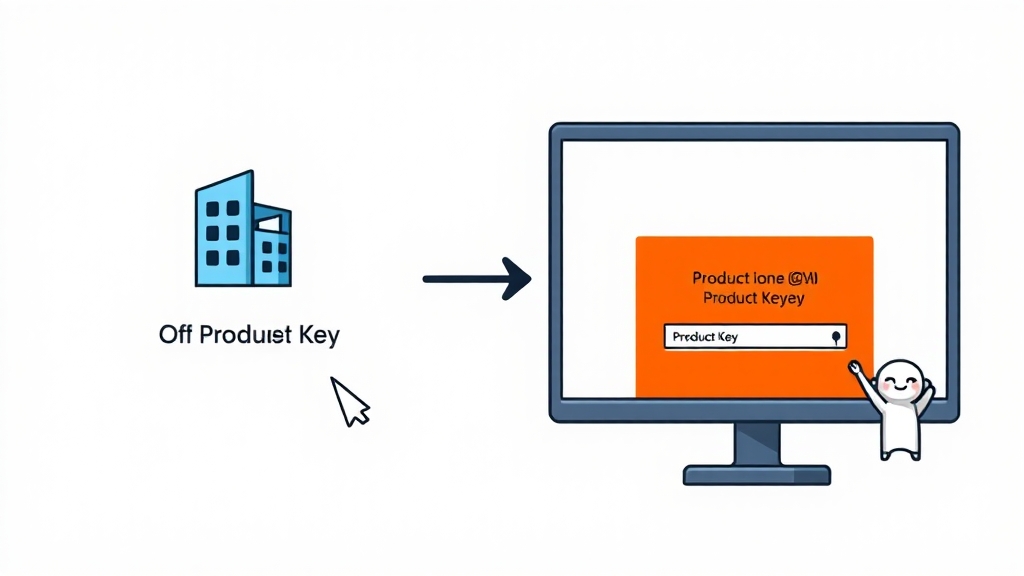 MS 오피스 365 설치 가이드 (cartoon 스타일)
