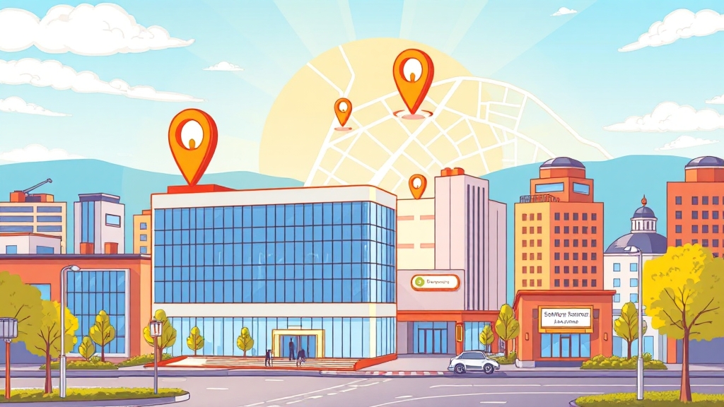 오프라인 고객센터 & 문의처 (cartoon 스타일)