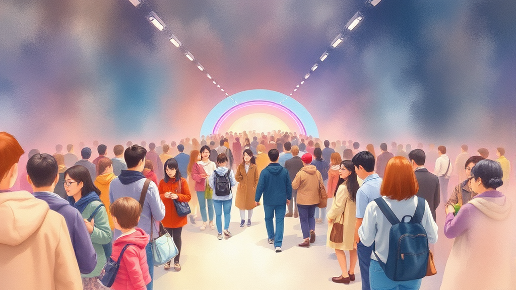 콘서트 당일 고척스카이돔 가는 길 (watercolor 스타일)