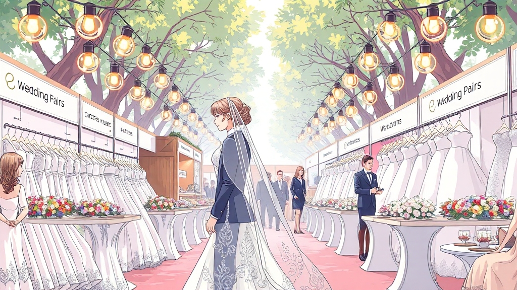 웨딩박람회, 왜 가야 할까? (illustration 스타일)