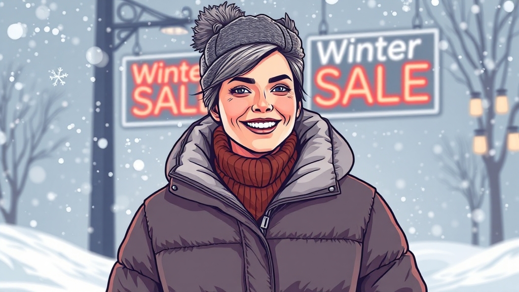 겨울 준비 필수템 할인! (illustration 스타일)