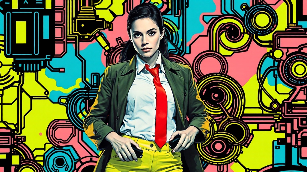ISTP 여자의 핵심 성격 (popart 스타일)