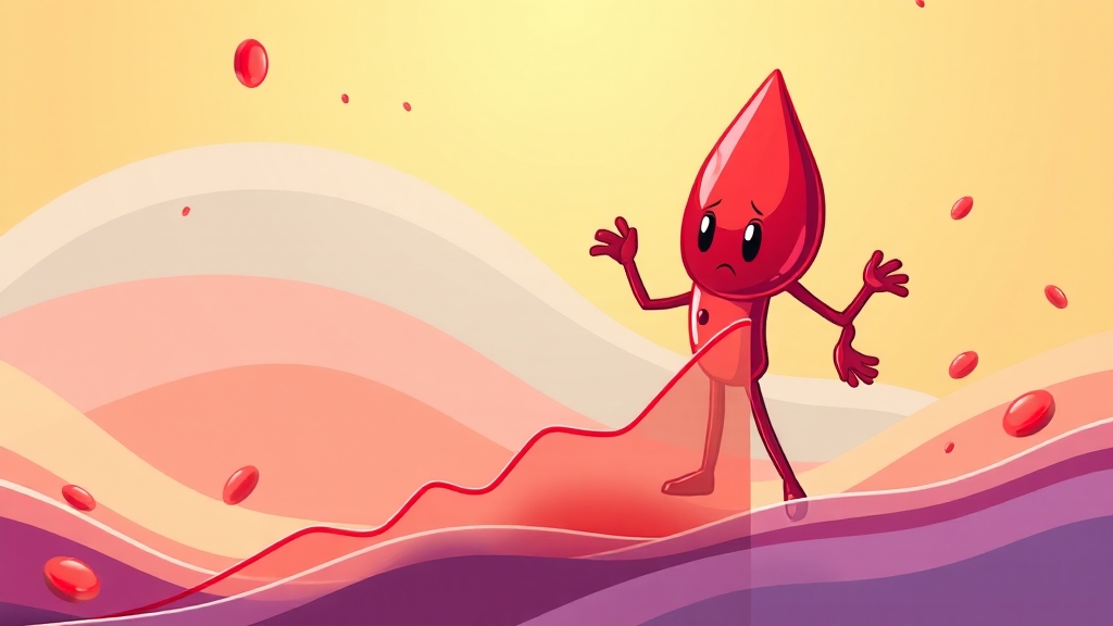 당화혈색소, 정확히 무엇인가요? (cartoon 스타일)