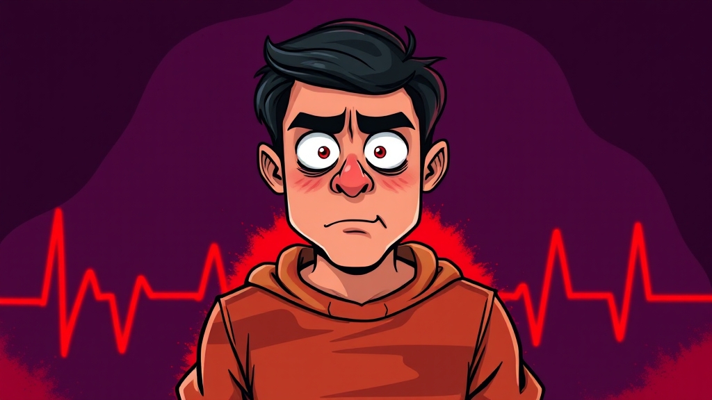 공황장애 자가 진단 (cartoon 스타일)