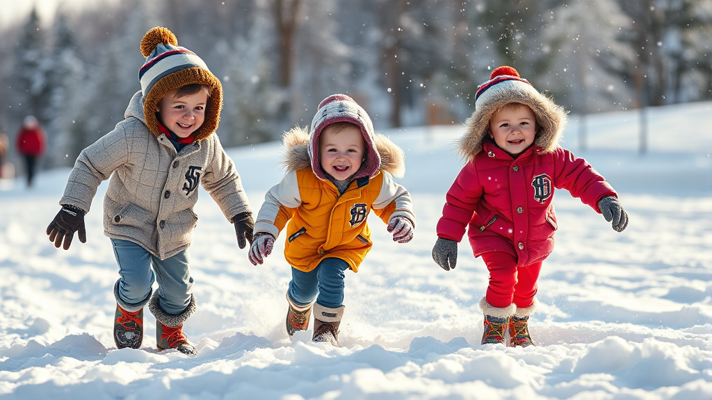 실제 착용 후기: 아이들의 겨울을 책임지는 MLB 키즈 롱패딩 (realistic 스타일)
