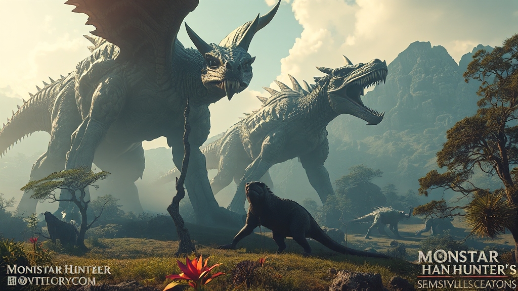 새로운 몬스터 & 생태계 (realistic 스타일)