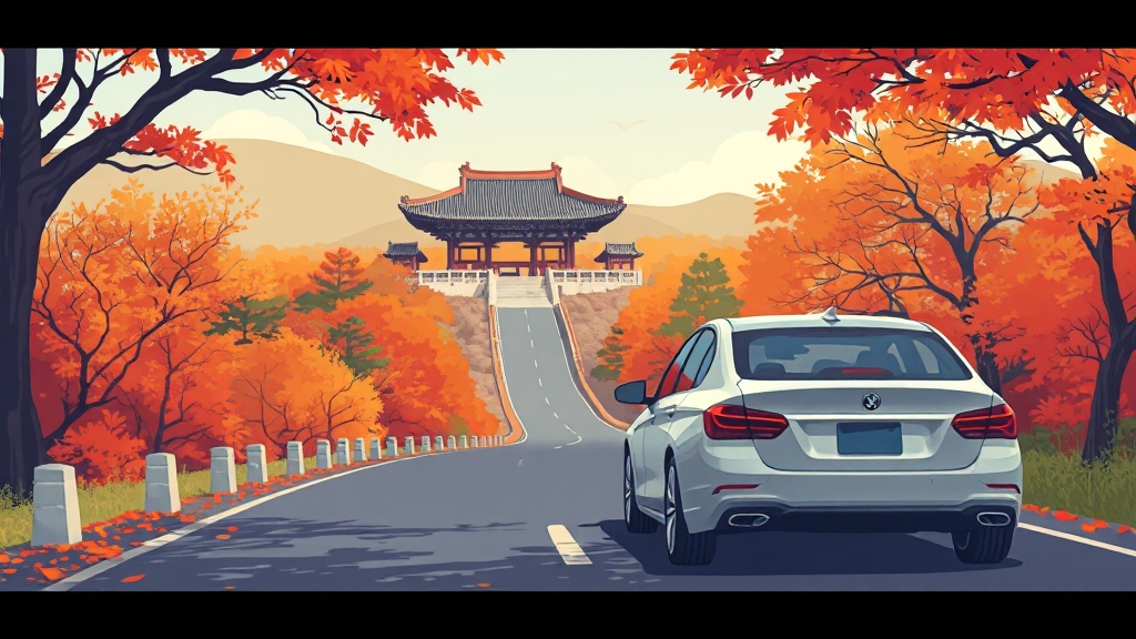 불국사, 편하게 가는 방법 (illustration 스타일)