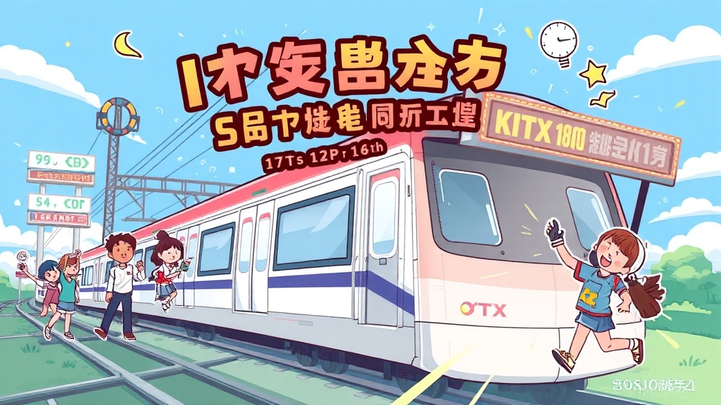 KTX 예매 일정은? (cartoon 스타일)