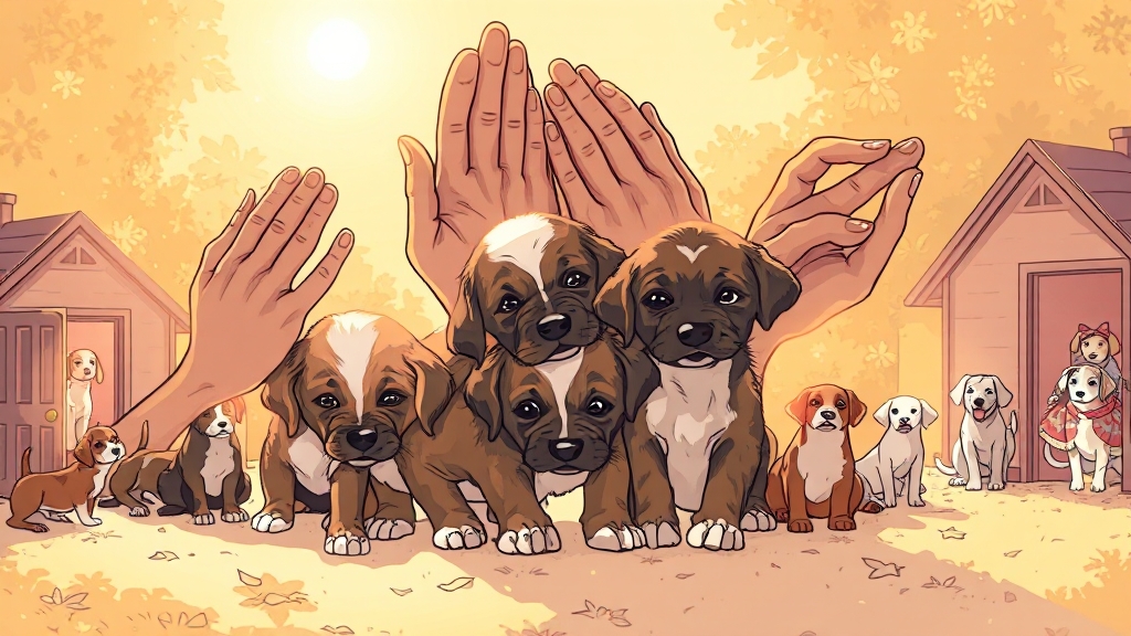 동물 학대 예방 실천 (illustration 스타일)