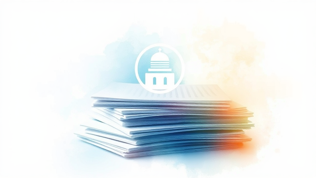 어떤 서류가 필요할까요? (watercolor 스타일)