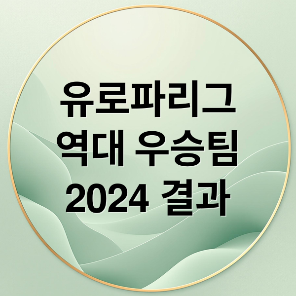 유로파리그
역대 우승팀
2024 결과 (유로파 리그 우승팀)