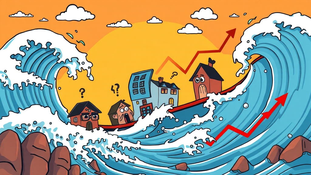 가계대출 금리 변동 요인 분석 (cartoon 스타일)