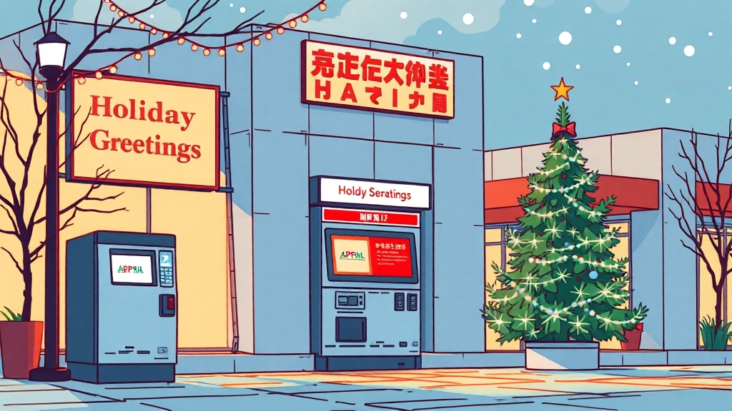 평일, 주말, 공휴일 운영 안내 (cartoon 스타일)