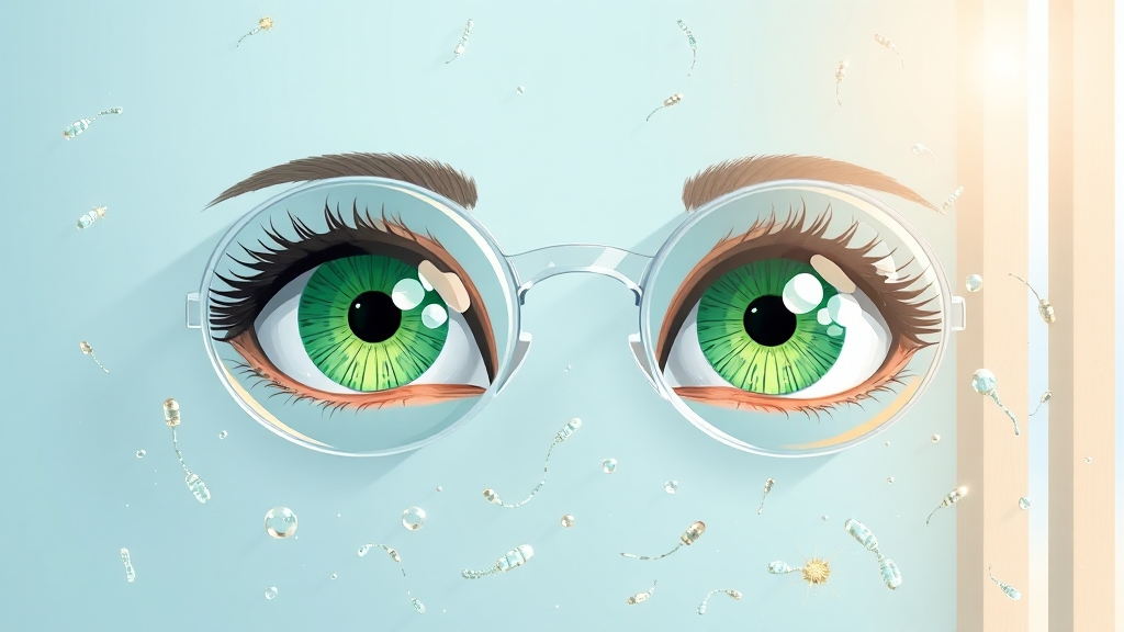 결막염 주요 원인 (illustration 스타일)