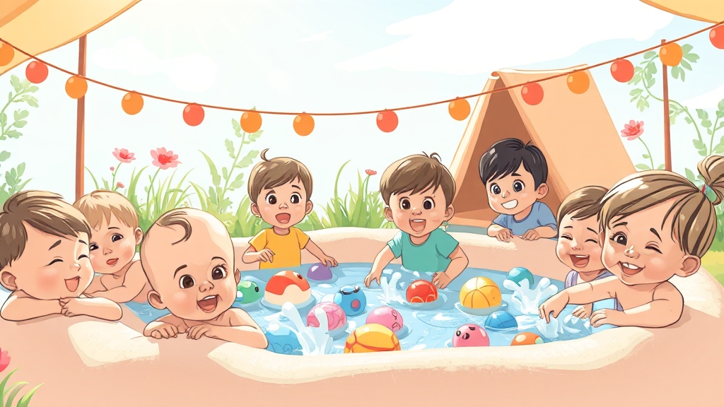 영유아 맞춤 시설, 안심하고 놀아요! (illustration 스타일)
