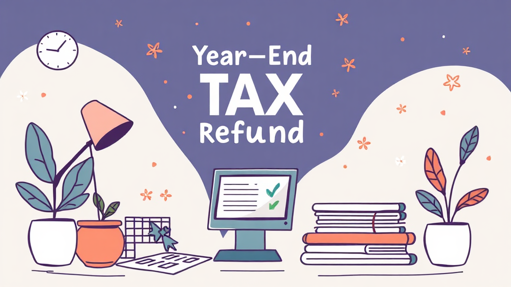 환급금 더 많이 받는 꿀팁 대방출 (illustration 스타일)