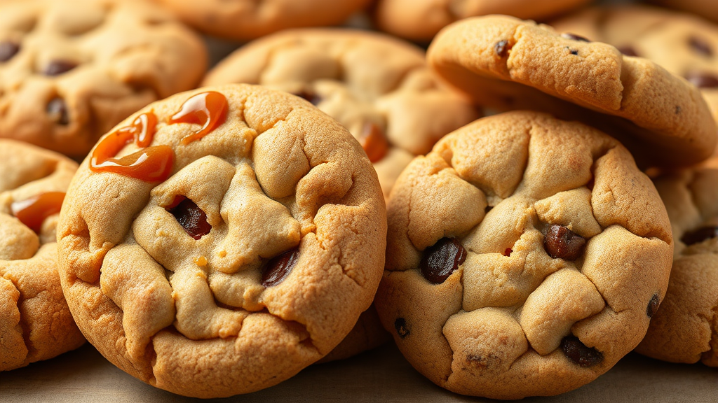 몬트쿠키 vs. 이태리 쫀득쿠키: 맛과 식감 비교 분석 (realistic 스타일)