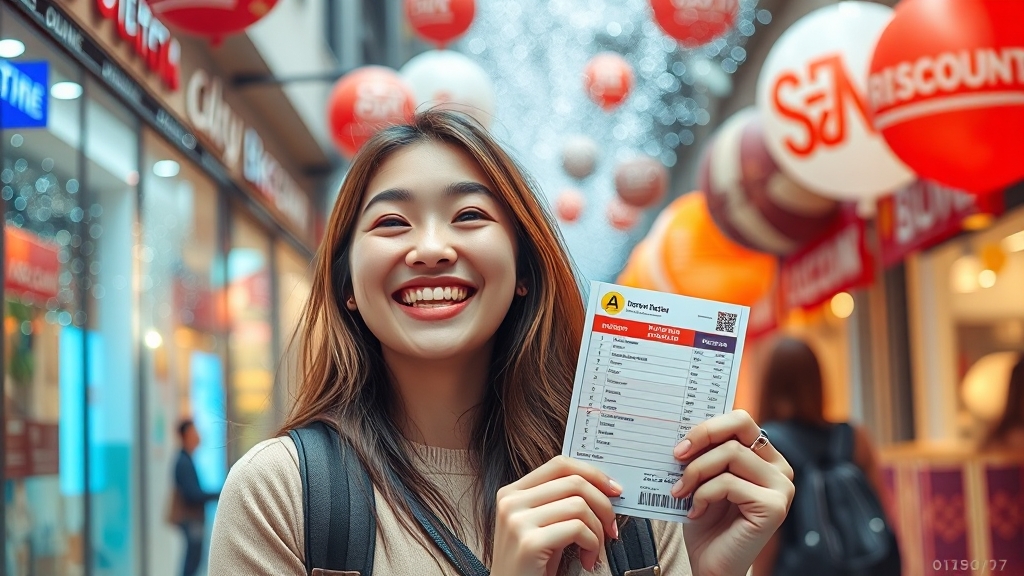 수험표 할인 활용법 (realistic 스타일)