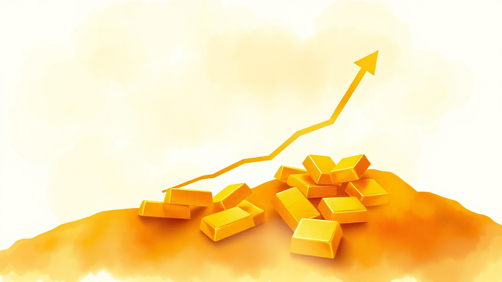 미래 금 가격 전망 & 투자 전략 (watercolor 스타일)