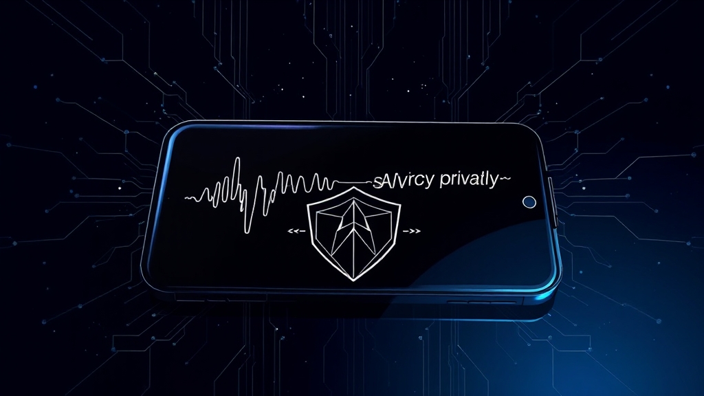 개인 정보와 음성 명령 오류 방지 (illustration 스타일)