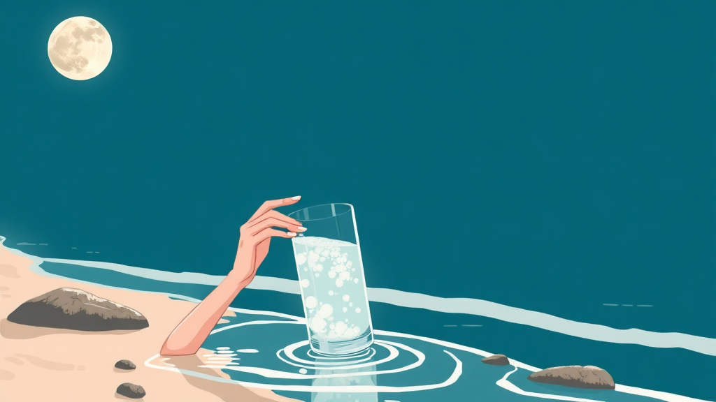 문정희 납작배 비결! 토판염 소금물 A to Z 10 마무리 (illustration 스타일)